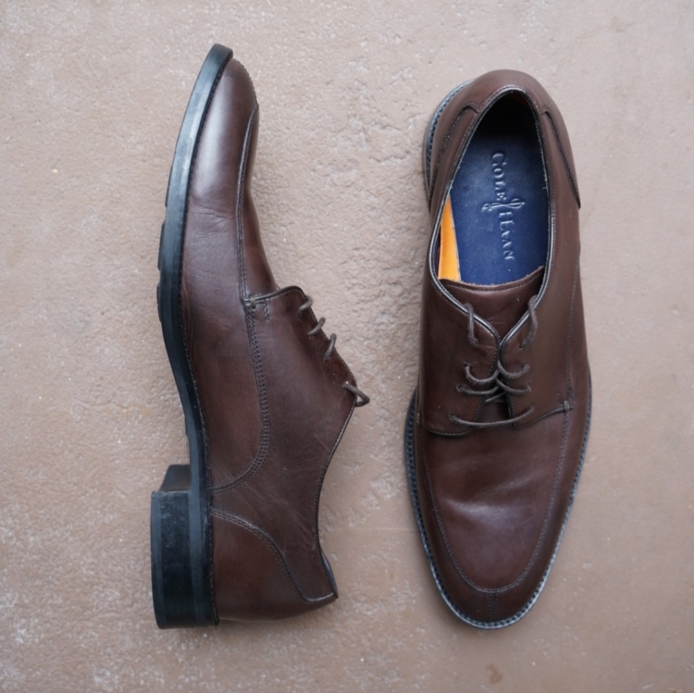 Cole Haan Men's Brown Leather Formal Dress Shoes